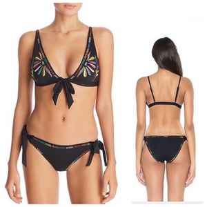 Soluna Swim Embroidered Bikini Top and Bottom